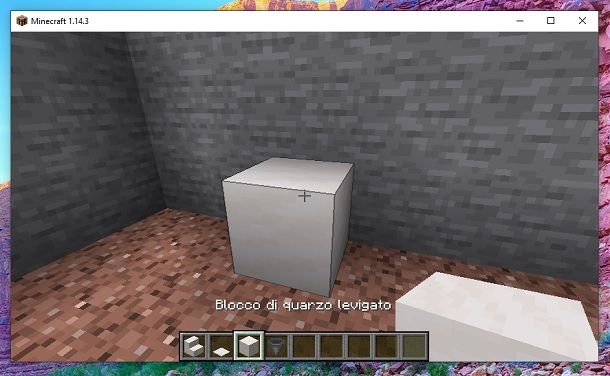 Blocco quarzo Minecraft