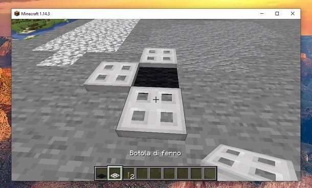 Botola di ferro Minecraft