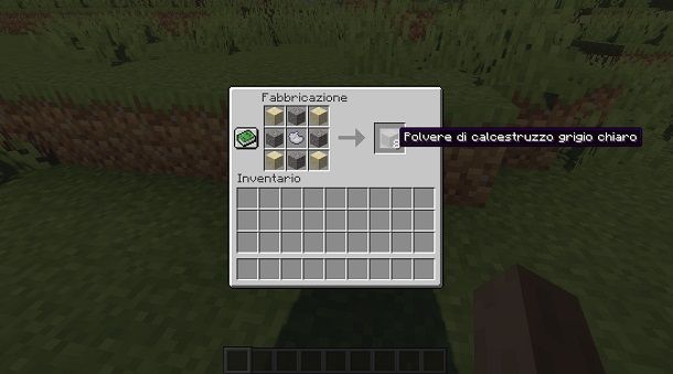 Calcestruzzo su Minecraft