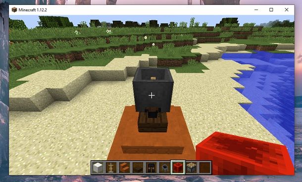 Calderone incastrato Minecraft