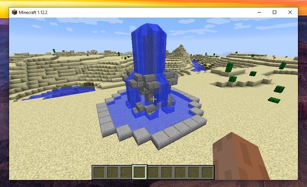 Fontana su Minecraft