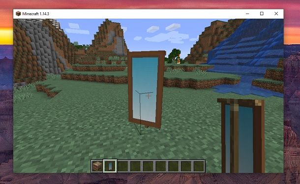 Come fare uno specchio su Minecraft