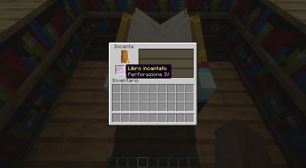 Creare un libro incantato su Minecraft