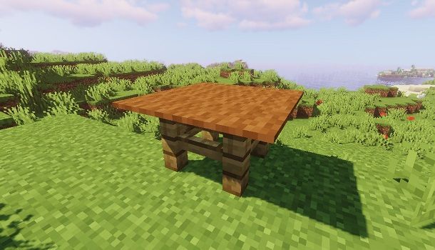 Creare un tavolo grande su Minecraft