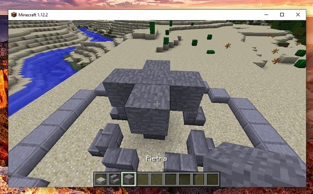 Croce pietra Minecraft