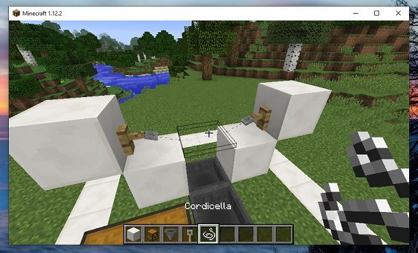 Gancio per filo ad inciampo e Cordicella Minecraft