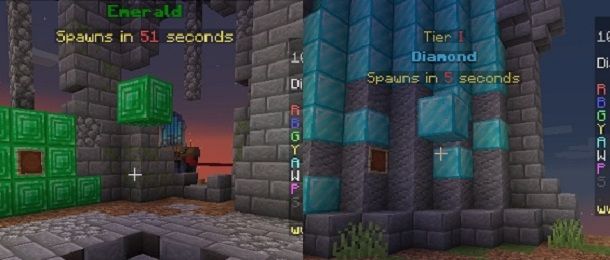 Generatori smeraldi diamanti Minecraft