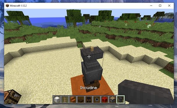 Incudine incastrata Minecraft