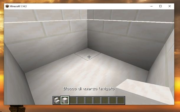 Interno vasca Minecraft