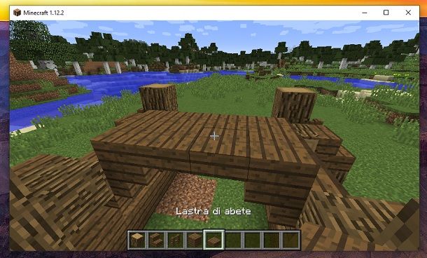 Lastra di abete Minecraft