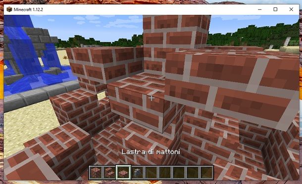 Lastra di mattoni secondo livello Minecraft