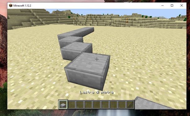 Lastra di pietra obliquo Minecraft