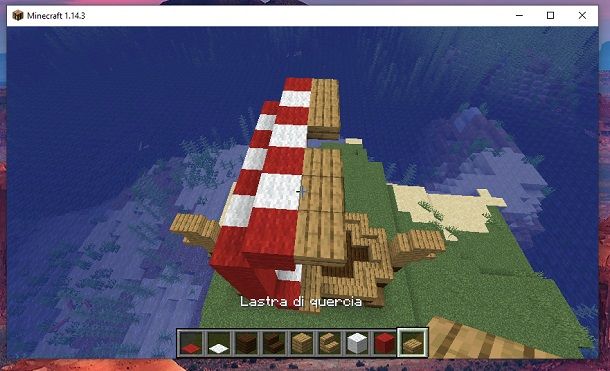 Lastra di quercia Minecraft