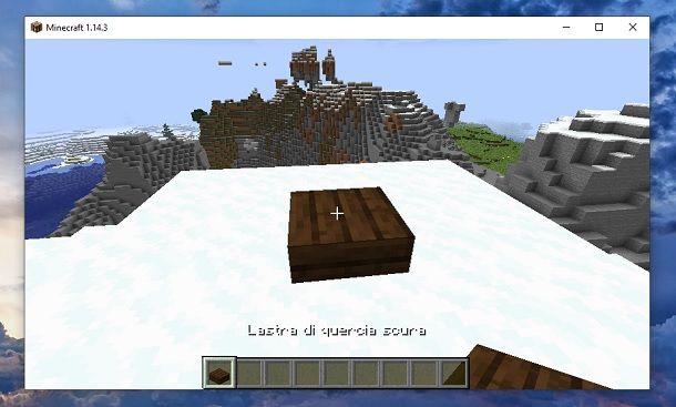 Lastra di quercia scura Minecraft