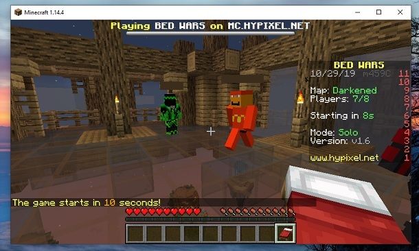 Lobby BedWars Minecraft