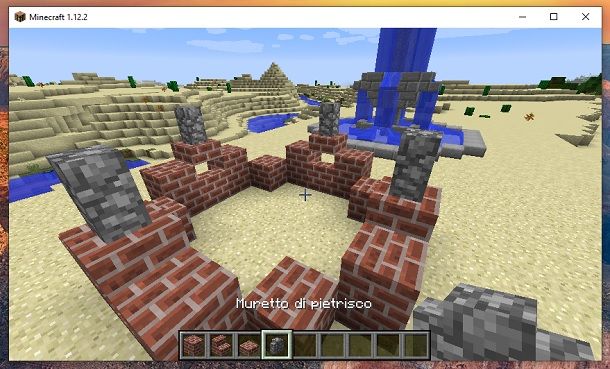 Muretto di pietrisco Minecraft