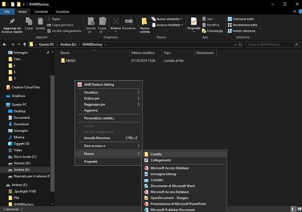 Nuova cartella MUSIC SHAREfactory