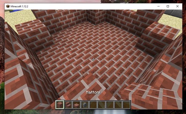 Pavimento mattoni Minecraft