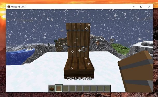 Porta di abete Minecraft