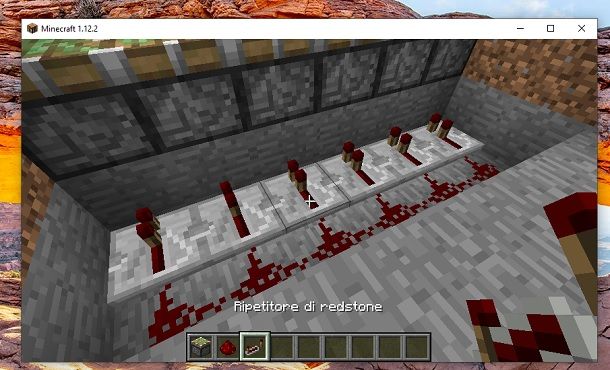 Redstone e ripetitori di redstone Minecraft