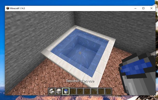 Riempi vasca Minecraft