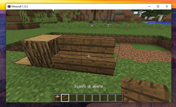 Scalini di abete Minecraft