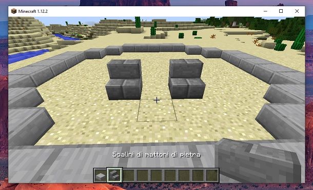 Scalini di mattoni di pietra Minecraft