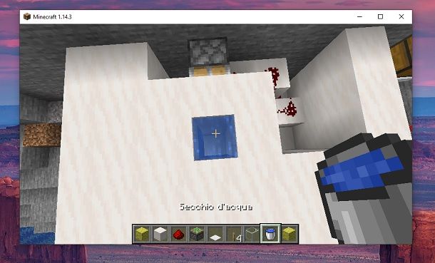 Secchio acqua Minecraft