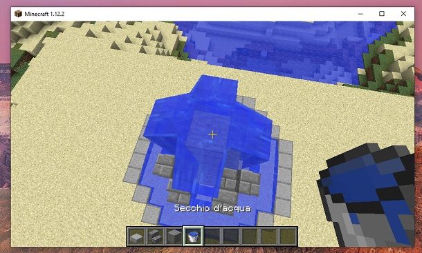 Secchio d'acqua Minecraft