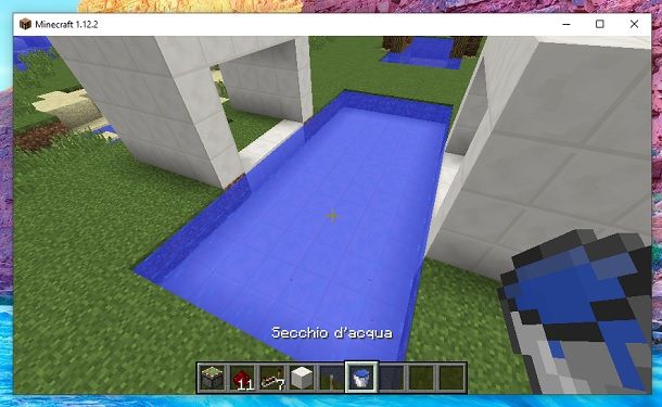 Secchio d'acqua Minecraft