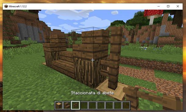 Staccionata di abete Minecraft