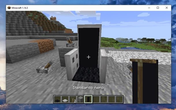 Stendardo Nero Minecraft