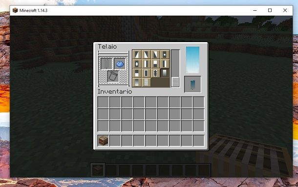 Stendardo azzurro Minecraft