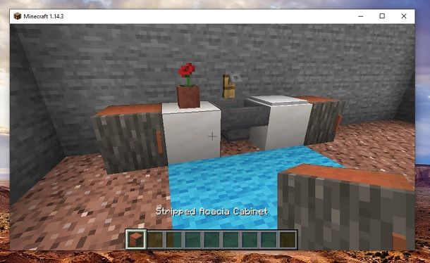 Stripped Acacia Cabinet Minecraft