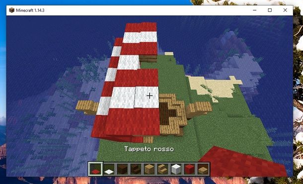 Tappeto rosso Minecraft