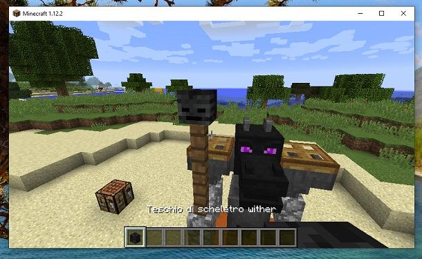 Teschio di scheletro Wither Minecraft