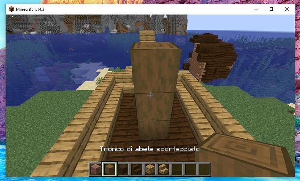 Tronco abete scortecciato 2 Minecraft