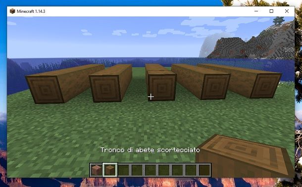 Tronco di abete scortecciato Minecraft