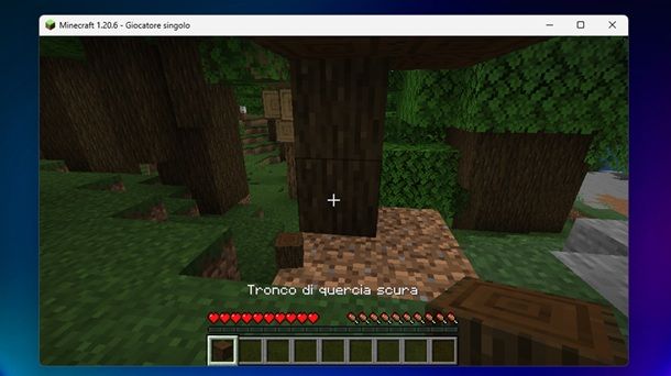 Tronco di quercia scura Minecraft