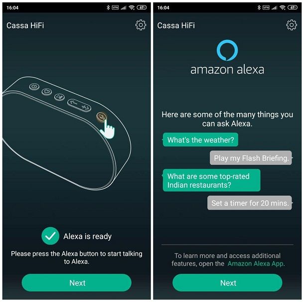 Come configurare Alexa su speaker non Echo