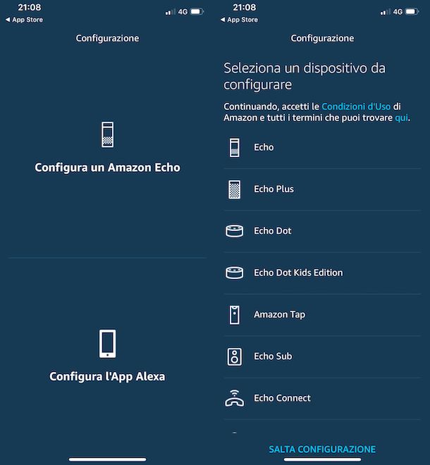 Problemi con Amazon Echo