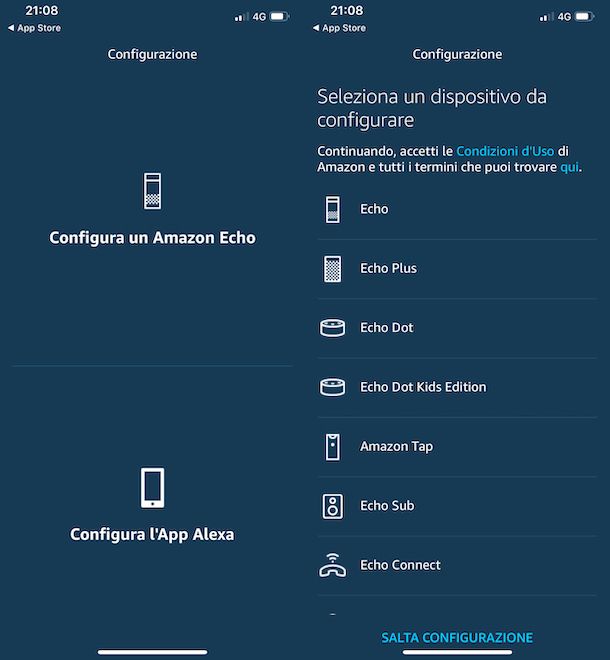 Problemi con Amazon Echo