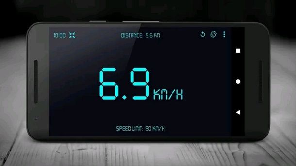 Procedura per misurare velocità tramite app