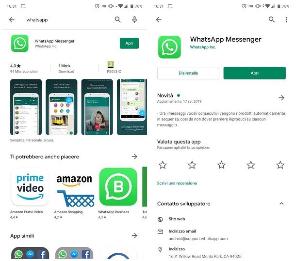 WhatsApp Android