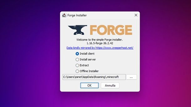 Mod Minecraft Forge Java