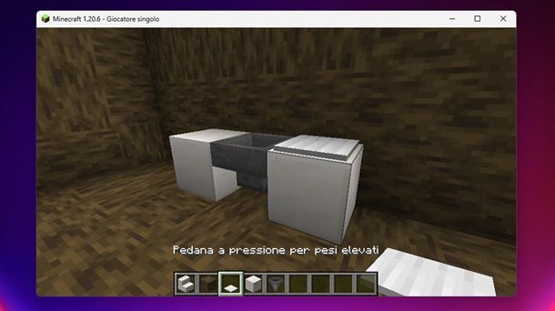 Tramoggia Pedana a pressione Minecraft