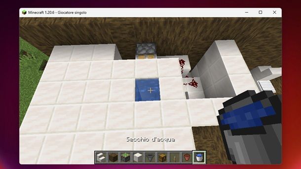 Secchio d'acqua Minecraft