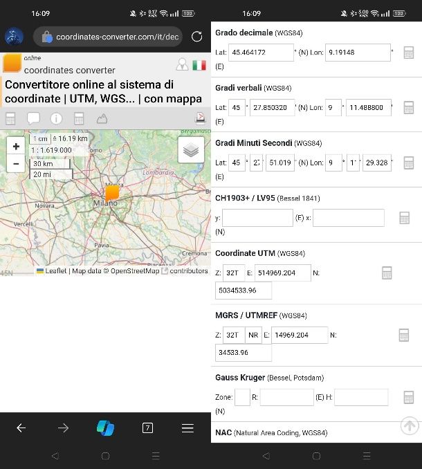 Come inserire coordinate UTM su Google Maps su Android