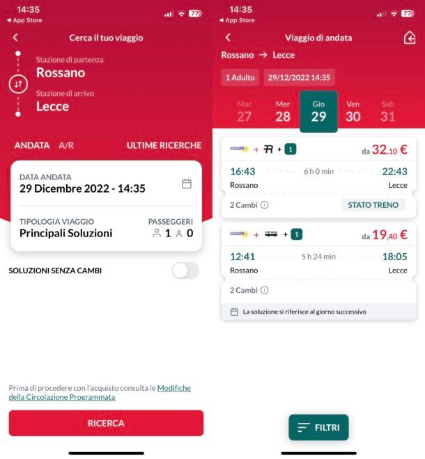 App Trenitalia