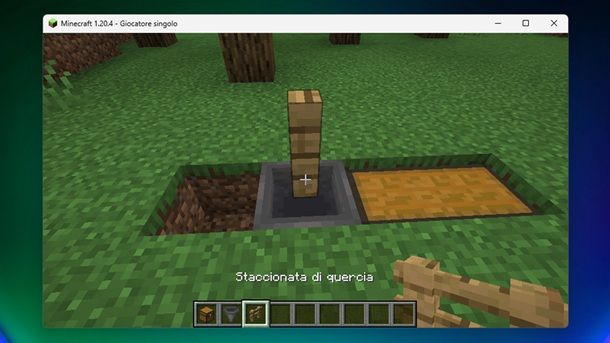 Staccionata quercia Minecraft